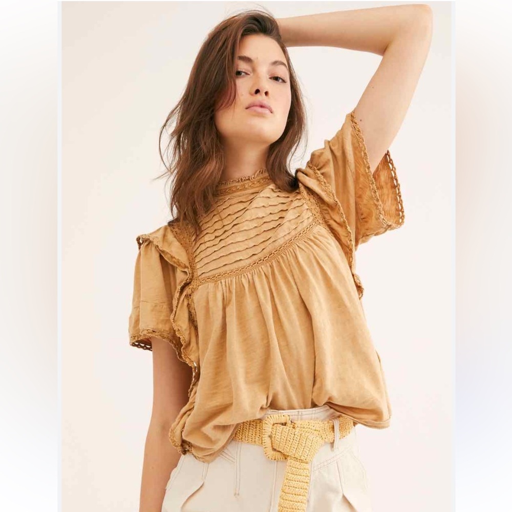 Free People Mustard top